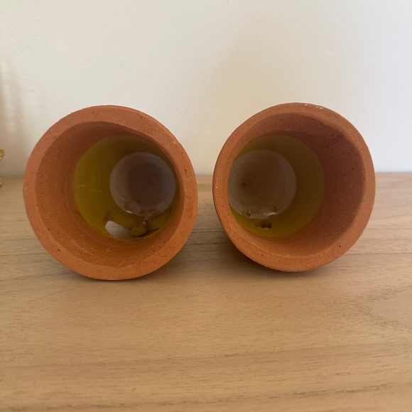 Halloween Autumn Fall Candy Corn Ceramic pumpkin Candle Covers - Picture 5 of 5